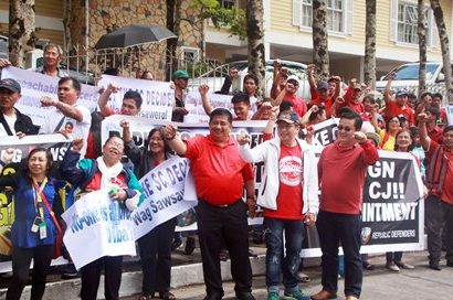 Protest rally against CJ Sereno img-responsive
